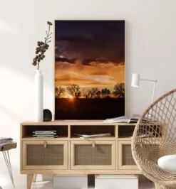 Orange Sky Poster (21x29.7 cm (A4))