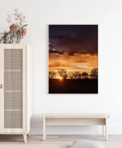 Orange Sky Poster (21x29.7 cm (A4))