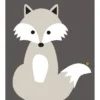Ox - Grey Poster (30x40 cm)