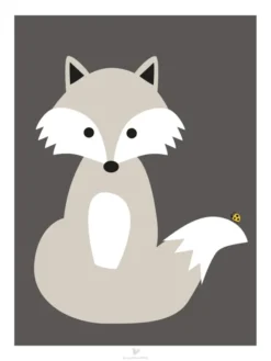 Ox - Grey Poster (30x40 cm)