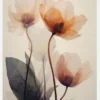 Parchment Flowers No 7 Canvastavla (30x40 cm)
