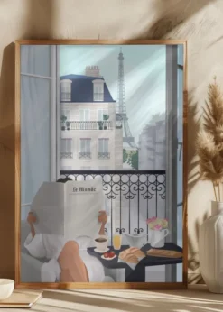Paris Balcony Poster (21x29.7 cm (A4))
