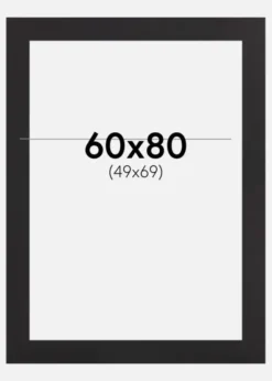 Passepartout Peat Moss (Vit kärna) 60x80 cm (49x69)