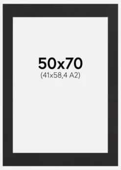 Passepartout Peat Moss (Vit kärna) 50x70 cm (41x58,4 - A2)