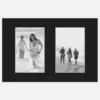 Passepartout Svart Collage 2 Bilder 20x30 cm (9x14)