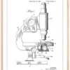 Patent Print - Microscope - White Poster (21x29.7 cm (A4))