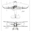 Patentritning - Flygplan - Vit Poster (21x29.7 cm (A4))