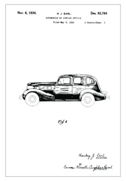 Patentritning - La Salle III Poster (21x29.7 cm (A4))