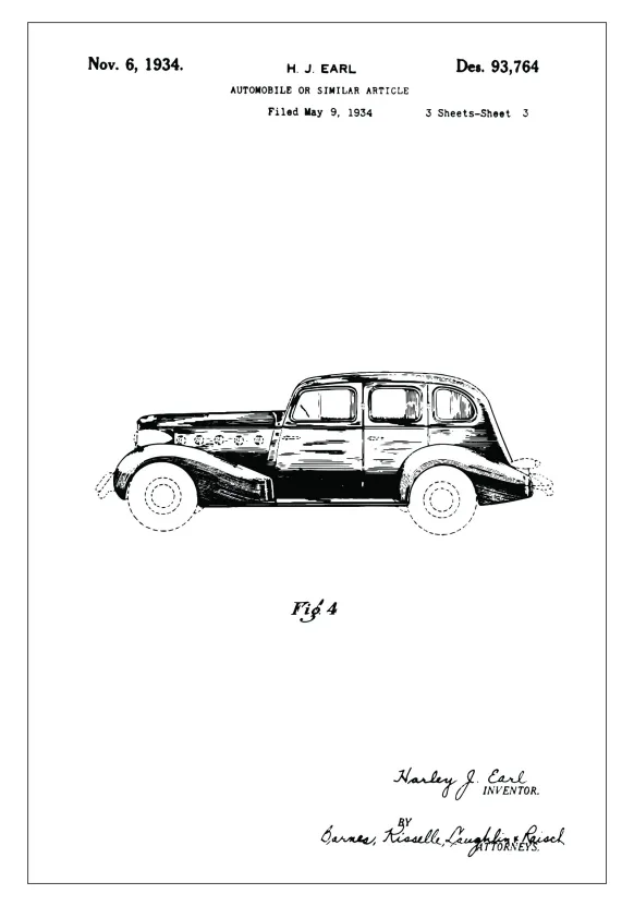 Patentritning - La Salle III Poster (21x29.7 cm (A4))