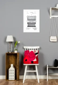 Patentritning - Skrivmaskin Poster (21x29.7 cm (A4))