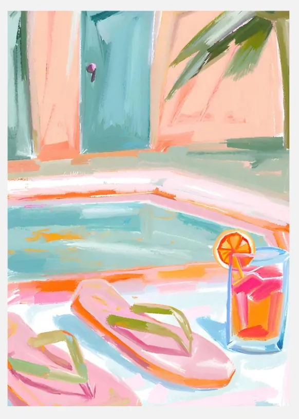 Pooltime Canvastavla (30x40 cm)