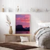Purple Night Poster (21x29.7 cm (A4))