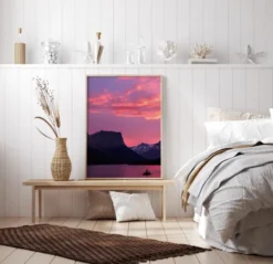 Purple Night Poster (21x29.7 cm (A4))