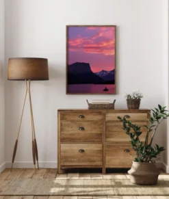 Purple Night Poster (21x29.7 cm (A4))