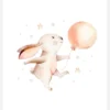 Rabbit Balloon Canvastavla (30x40 cm)
