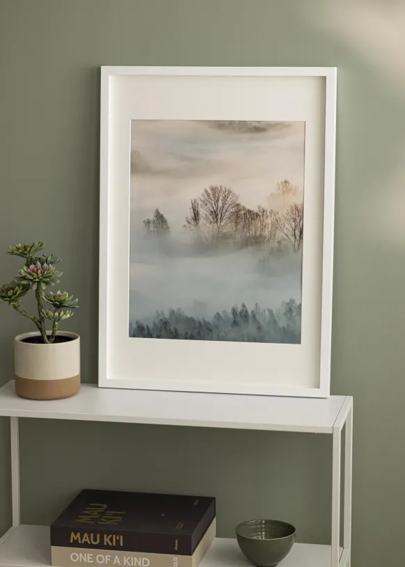 Ram Amanda Box Glas Vit 20x30 cm