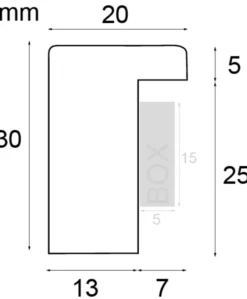 Ram Amanda Box Vit 100x140 cm