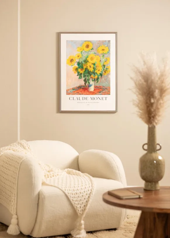 Ram Ares Grå 45x60 cm - Passepartout Vit B3 353x500 mm