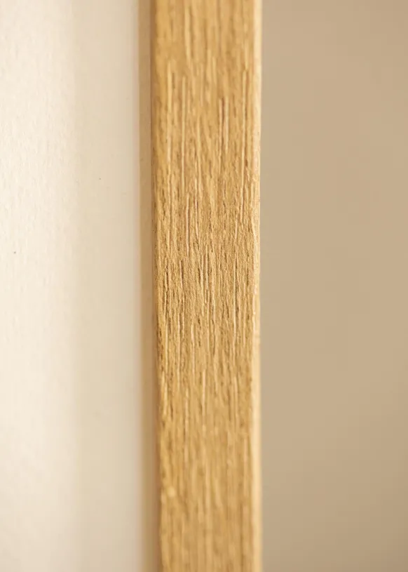 Ram Ares Naturlig Ek 20x25 cm - Passepartout Vit 5x7 inches