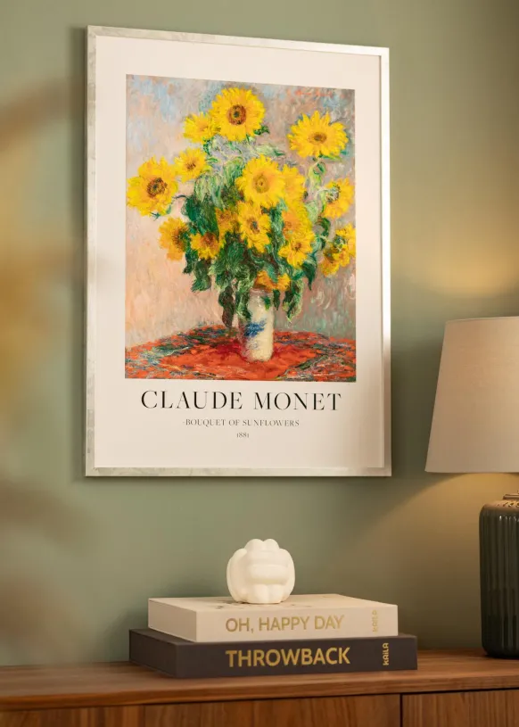 Ram Ares Silver 20x30 cm - Passepartout Vit 10x21 cm