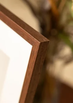 Ram Ares Teak 20x28 cm - Passepartout Vit 10x18 cm