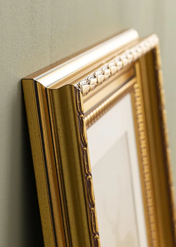 Ram Birka Premium Glas Guld 30x30 cm