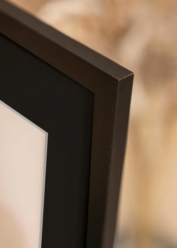 Ram Black Wood 18x24 cm - Passepartout Svart 13x18 cm