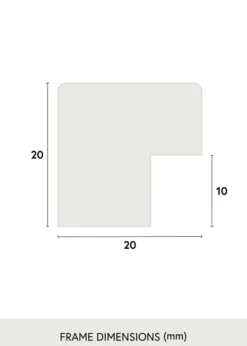 Ram Blocky Svart 70x125 cm