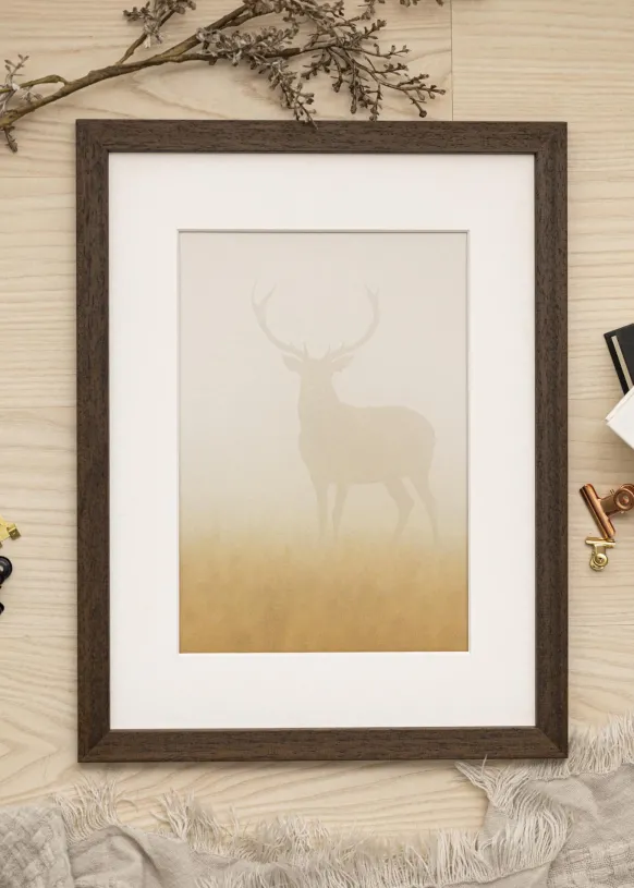 Ram Brown Wood 24x40 inches (60,96x101,6 cm)