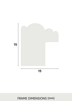Ram Classic Glas Vit 10x15 cm
