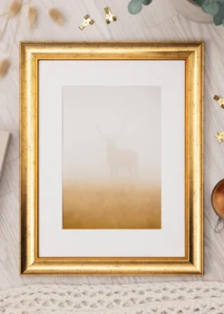 Ram Conca Guld 60x80 cm - Passepartout Vit 50x70 cm