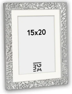 Ram Corinto Glas Silver 15x20 cm