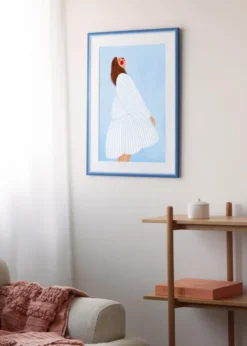 Ram Cornwall Blå 50x70 cm