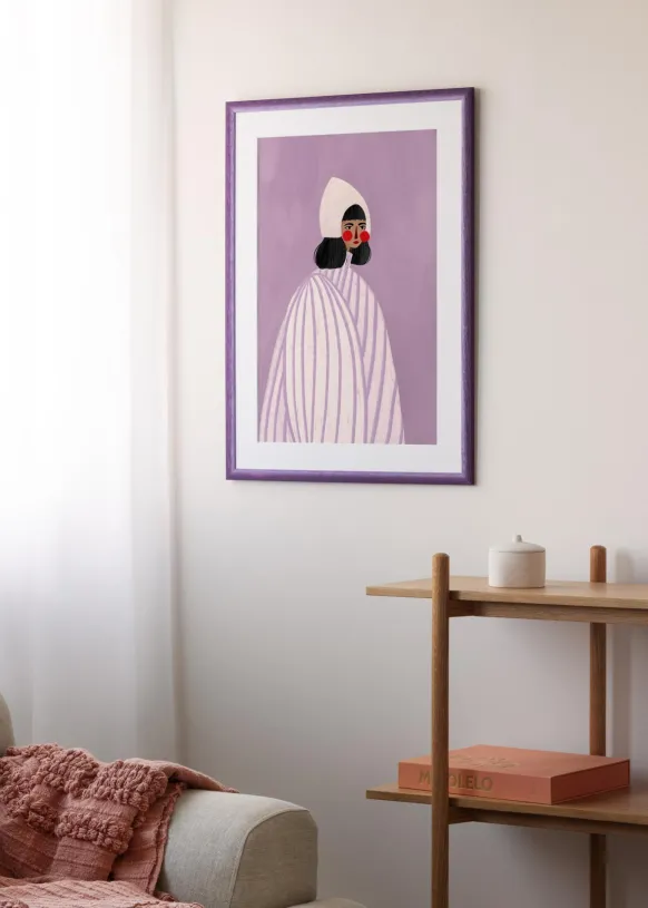 Ram Cornwall Lila 60x80 cm