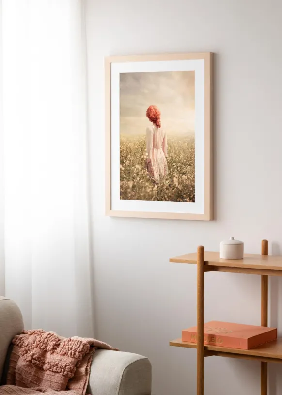 Ram Cotswold Elfenben 42x59,4 cm - Passepartout Vit 25x38 cm