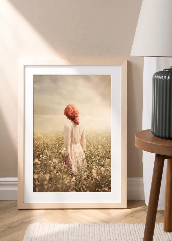Ram Cotswold Elfenben 42x59,4 cm - Passepartout Vit 25x38 cm