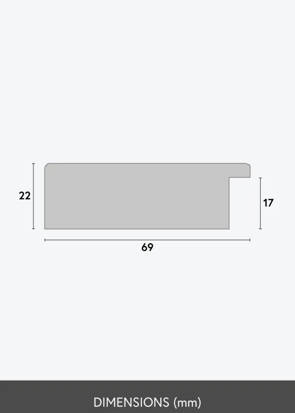 Ram Dover Svart 30x30 cm