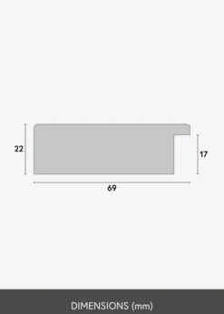 Ram Dover Svart 20x30 cm
