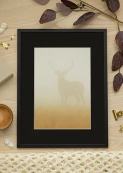 Ram Edsbyn Svart 35x50 cm - Passepartout Svart 30x35 cm