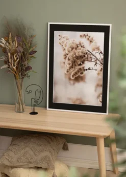 Ram Edsbyn Vit 24x30 cm - Passepartout Svart 18x24 cm