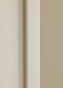 Ram E-Line Vit 50x50 cm - Passepartout Vit 40x40 cm