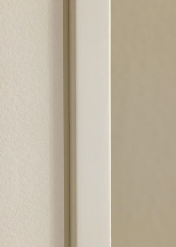 Ram E-Line Vit 50x50 cm - Passepartout Vit 35x35 cm