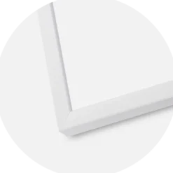 Ram E-Line Wide Vit 70x100 cm - Passepartout Svart 61x91,5 cm