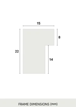Ram Exklusiv Glas Vit 15x15 cm