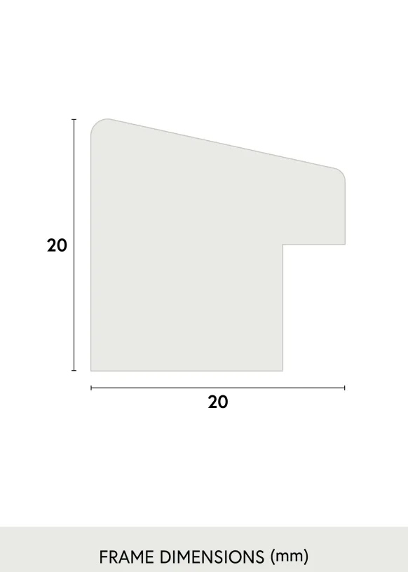 Ram Fiorito Glas Mörk Ek 30x30 cm