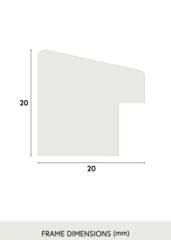 Ram Fiorito Glas Mörk Ek 40x40 cm