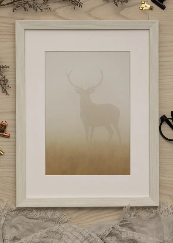 Ram Fiorito Glas Vit 20x20 cm