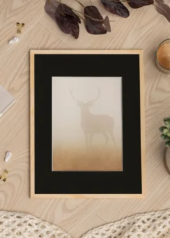 Ram Galant Furu 40x60 cm - Passepartout Svart 32,9x48,3 cm (A3+)