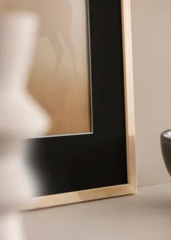 Ram Galant Furu 40x40 cm - Passepartout Svart 32x32 cm