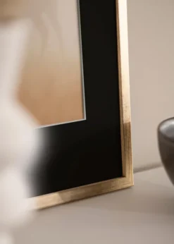 Ram Galant Guld 40x50 cm - Passepartout Svart 30x40 cm